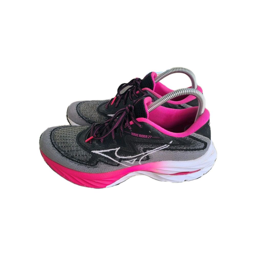 Mizuno Wave Rider 27 Project Zero Womens 10 Pink Black Gray BCRF Gorpcore - Picture 4 of 8